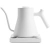 imageFellow Stagg EKG Pro Electric Gooseneck Kettle  PourOver Coffee and Tea Pot Stainless Steel Quick Heating Desert Rose with Maple Wood Handle 09 LiterMatte White
