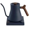 imageFellow Stagg EKG Pro Electric Gooseneck Kettle  PourOver Coffee and Tea Pot Stainless Steel Quick Heating Desert Rose with Maple Wood Handle 09 LiterStone Blue with Walnut Handle