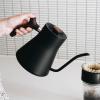 imageFellow Stagg EKG Pro Electric Gooseneck Kettle  PourOver Coffee and Tea Quick Heating Precise Temperature Control Scheduling Builtin Brew Timer Smoke Green with Maple Wood Handle 09 LiterMatte Black with Walnut Handle  Lid Pull