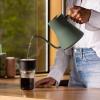 imageFellow Stagg EKG Pro Electric Gooseneck Kettle  PourOver Coffee and Tea Quick Heating Precise Temperature Control Scheduling Builtin Brew Timer Smoke Green with Maple Wood Handle 09 LiterSmoke Green with Maple Wood Handle
