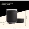 imageFellow Stagg PourOver Dripper ampamp Double Wall Glass Kit 10 oz X Stainless Steel Includes 15 Coffee Brewing PapersXF Dripper