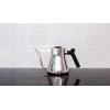 imageFellow Stagg Stovetop PourOver Coffee and Tea Kettle  Gooseneck Teapot with Precision Pour Spout BuiltIn Thermometer Matte White 1 LiterPolished Steel