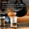 imageFellow Stagg Tasting Glasses for Coffee and Tea Mug  Handblown Borosilicate Glass Insulated Double Wall For Pour Over Mug 10 oz Set of Two