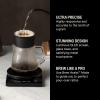 imageFellow Tally Pro Studio Digital Coffee Scale  Precision Scale with Glass Top  Digital Kitchen Scale for Coffee ampamp Small Goods up to 5 lbs  Measures in g oz lbs ampamp mm  Matte Black