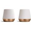 imageFellow Junior Demitasse Double Wall Ceramic Coffee Mug  Refined and Sophisticated Espresso Cups Matte White 23 oz Shot Cup Set of 2Matte White