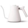 imageFellow Stagg Stovetop PourOver Coffee and Tea Kettle  Gooseneck Teapot with Precision Pour Spout BuiltIn Thermometer Matte White 1 LiterMatte White