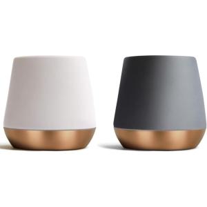 imageFellow Joey Double Wall  Matte Black ampamp White  Sophisticated Ceramic Coffee Mug Bundle  8 oz Set of 2
