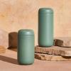 imageFellow 16 oz Carter Move Travel Mug  VacuumInsulated Stainless Steel Travel Coffee Mug  Coffee Tumbler with Ceramic Interior and Splash Guard  Cargo GreenSmoke Green
