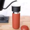 imageFellow 16 oz Carter Move Travel Mug  VacuumInsulated Stainless Steel Travel Coffee Mug  Coffee Tumbler with Ceramic Interior and Splash Guard  Cargo GreenCorduroy Red