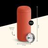 imageFellow 16 oz Carter Move Travel Mug  VacuumInsulated Stainless Steel Travel Coffee Mug  Coffee Tumbler with Ceramic Interior and Splash Guard  Cargo GreenCorduroy Red