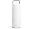 imageFellow 32 oz Carter Carry  Travel Vacuum Insulated Stainless Steel Tumbler  Keeps Heat for 12 HoursStays Cold for 24 Hours  LeakProof Seal  Stainless Steel Handle  Slim Width  Stone BlueMatte White