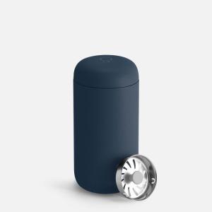 imageFellow 12 oz Carter Move Travel Mug  VacuumInsulated Stainless Steel Travel Coffee Mug  Coffee Tumbler with Ceramic Interior and Splash Guard  SiennaStone Blue
