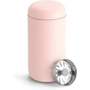 imageFellow 12 oz Carter Move Travel Mug  VacuumInsulated Stainless Steel Travel Coffee Mug  Coffee Tumbler with Ceramic Interior and Splash Guard  SiennaWarm Pink