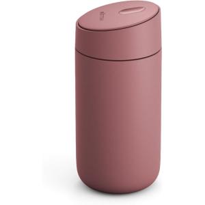 imageFellow 12 oz Carter Slide Travel Coffee Mug with SlideLock lid  Leak Proof ToGo Coffee Tumbler with Ceramic Interior and VacuumInsulated Stainless Steel  Coffee Cups  Stone BlueDesert Rose