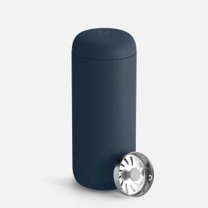 imageFellow 16 oz Carter Move Travel Mug  VacuumInsulated Stainless Steel Travel Coffee Mug  Coffee Tumbler with Ceramic Interior and Splash Guard  Sand DuneStone Blue