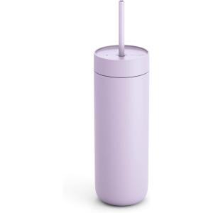 imageFellow 20 oz Carter Cold Water Bottle for Water Iced Tea Coffee Smoothies Iced Coffee ampamp more  Stainless Steel VacuumInsulated Iced Coffee tumbler with Spill Resistant lid and straw  Sand DunePeri Twinkle