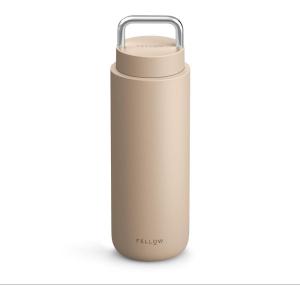 imageFellow 32 oz Carter Carry  Travel Vacuum Insulated Stainless Steel Tumbler  Keeps Heat for 12 HoursStays Cold for 24 Hours  LeakProof Seal  Stainless Steel Handle  Slim Width  Stone BlueSand Dune