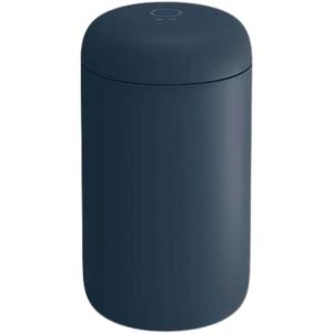 imageFellow Carter Coffee Mug 16 oz For Travel  Wide Mouth VacuumInsulated Stainless Steel Tea and Coffee Tumbler with Ceramic Interior  Matte BlackStone Blue