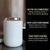 imageFellow 12 oz Carter Move Wide Travel Mug  Wide Mouth VacuumInsulated Stainless Steel Coffee Mug  Tea and Coffee Tumbler  Travel Coffee Mug with Ceramic Interior  Matte WhiteMatte White