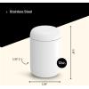 imageFellow 12 oz Carter Move Wide Travel Mug  Wide Mouth VacuumInsulated Stainless Steel Coffee Mug  Tea and Coffee Tumbler  Travel Coffee Mug with Ceramic Interior  Matte WhiteMatte White