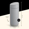 imageFellow 16 oz Carter Slide Travel Coffee Mug with SlideLock lid  Leak Proof ToGo Coffee Tumbler with Ceramic Interior and VacuumInsulated Stainless Steel  Coffee Cups  Matte BlackMatte Grey