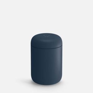 imageFellow 12 oz Carter Move Wide Travel Mug  Wide Mouth VacuumInsulated Stainless Steel Coffee Mug  Tea and Coffee Tumbler  Travel Coffee Mug with Ceramic Interior  Matte WhiteStone Blue