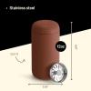 imageFellow 12 oz Carter Move Travel Mug  VacuumInsulated Stainless Steel Travel Coffee Mug  Coffee Tumbler with Ceramic Interior and Splash Guard  Mint ChipSienna