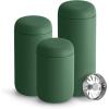 imageFellow 12 oz Carter Move Travel Mug  VacuumInsulated Stainless Steel Travel Coffee Mug  Coffee Tumbler with Ceramic Interior and Splash Guard  Mint ChipCargo Green