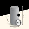 imageFellow 12 oz Carter Move Travel Mug  VacuumInsulated Stainless Steel Travel Coffee Mug  Coffee Tumbler with Ceramic Interior and Splash Guard  Mint Chipmattegrey
