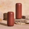 imageFellow 12 oz Carter Move Travel Mug  VacuumInsulated Stainless Steel Travel Coffee Mug  Coffee Tumbler with Ceramic Interior and Splash Guard  Mint ChipSienna