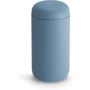imageFellow 12 oz Carter Move Travel Mug  VacuumInsulated Stainless Steel Travel Coffee Mug  Coffee Tumbler with Ceramic Interior and Splash Guard  Mint ChipHazy Blue