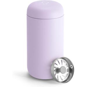 imageFellow 12 oz Carter Move Travel Mug  VacuumInsulated Stainless Steel Travel Coffee Mug  Coffee Tumbler with Ceramic Interior and Splash Guard  Mint ChipLavender Purple