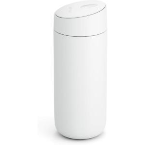 imageFellow 16 oz Carter Slide Travel Coffee Mug with SlideLock lid  Leak Proof ToGo Coffee Tumbler with Ceramic Interior and VacuumInsulated Stainless Steel  Coffee Cups  Matte WhiteMatte White