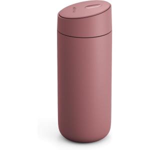 imageFellow 16 oz Carter Slide Travel Coffee Mug with SlideLock lid  Leak Proof ToGo Coffee Tumbler with Ceramic Interior and VacuumInsulated Stainless Steel  Coffee Cups  Matte WhiteDesert Rose