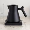 imageFellow Corvo EKG Electric Tea Kettle  Electric Pour Over Coffee and Tea Pot  Quick Heating Electric Kettles for Boiling Water  Temperature Control and BuiltIn Brew TimerMatte Black09 LiterMatte Black with Walnut Handle