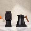imageFellow Corvo EKG Electric Tea Kettle  Electric Pour Over Coffee and Tea Pot  Quick Heating Electric Kettles for Boiling Water  Temperature Control and BuiltIn Brew TimerMatte Black09 LiterMatte Black with Walnut Handle