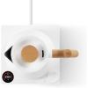 imageFellow Corvo EKG Electric Tea Kettle  Electric Pour Over Coffee and Tea Pot  Quick Heating Electric Kettles for Boiling Water  Temperature Control and BuiltIn Brew TimerMatte Black09 LiterMatte White with Maple Handle