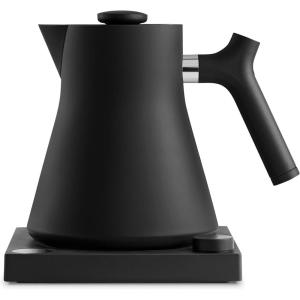 imageFellow Corvo EKG Electric Tea Kettle  Electric Pour Over Coffee and Tea Pot  Quick Heating Electric Kettles for Boiling Water  Temperature Control and BuiltIn Brew TimerMatte Black09 LiterMatte Black