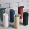 imageFellow 12 oz Carter Slide Travel Coffee Mug with SlideLock lid  Leak Proof ToGo Coffee Tumbler with Ceramic Interior and VacuumInsulated Stainless Steel  Coffee Cups  Matte BlackSmoke Green