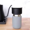 imageFellow 8 oz Carter Move Travel Mug  VacuumInsulated Stainless Steel Travel Coffee Mug  Coffee Tumbler with Ceramic Interior and Splash Guard  Matte BlackMatte Grey