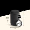 imageFellow 8 oz Carter Move Travel Mug  VacuumInsulated Stainless Steel Travel Coffee Mug  Coffee Tumbler with Ceramic Interior and Splash Guard  Matte BlackMatte Black
