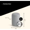imageFellow 8 oz Carter Move Travel Mug  VacuumInsulated Stainless Steel Travel Coffee Mug  Coffee Tumbler with Ceramic Interior and Splash Guard  Matte BlackMatte Grey