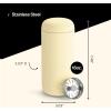 imageFellow 8 oz Carter Move Travel Mug  VacuumInsulated Stainless Steel Travel Coffee Mug  Coffee Tumbler with Ceramic Interior and Splash Guard  Matte BlackButtered Popcorn